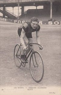Walter Rütt im Vélodrome d'Hiver ca. 1907