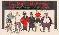 Vignette vom Berliner Sechstagerennen 1914